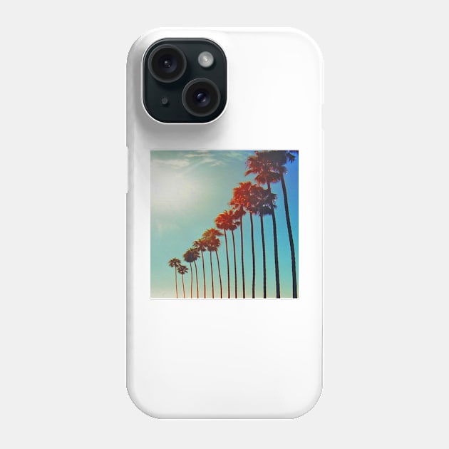 Standing Tall like the Palm Trees in a Summer Sky in San Diego California Phone Case by Star58