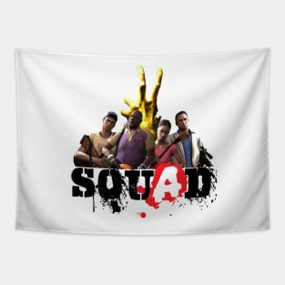 Left 4 Dead 2 Squad (black) Tapestry