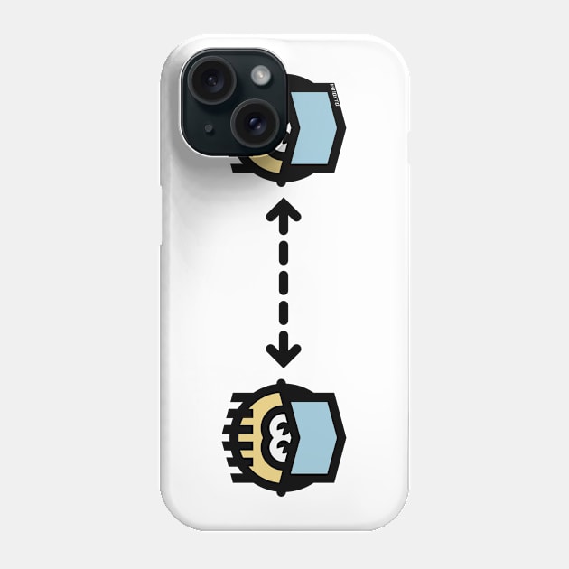 Keep Distance, Despite A Mask! (Corona / Icon) Phone Case by MrFaulbaum