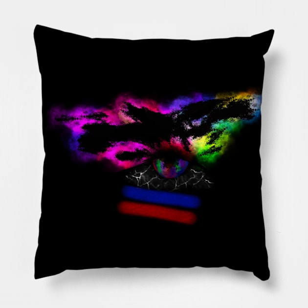 Eye with details symbolizing Freedom Pillow by byjasonf