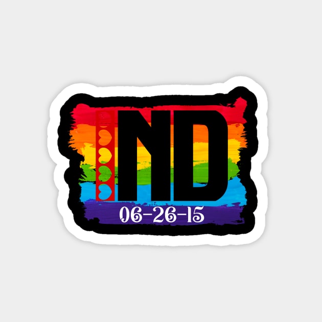 North Dakota Gay Marriage Magnet by Blood Moon Design