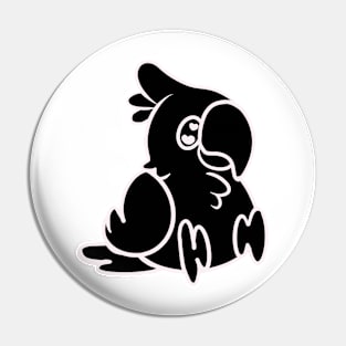 Lineart Cockatoo Pin