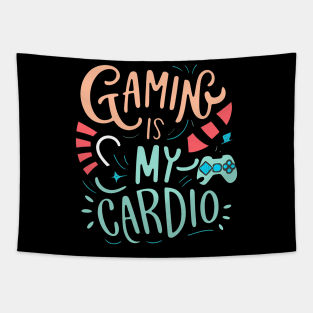 GAMING IS MY CARDIO Tapestry