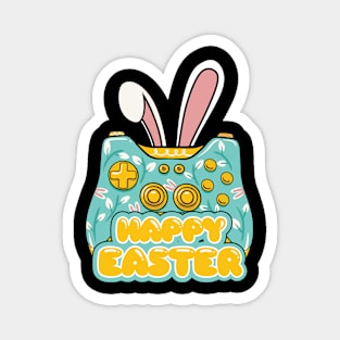 Happy Easter Video Game Bunny Gaming Controller Gamer Magnet