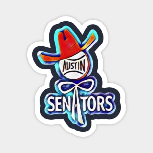 Austin Senators Baseball Magnet