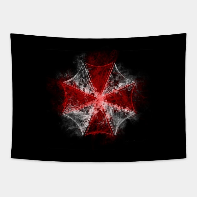 Umbrella Smoke Tapestry by Donnie