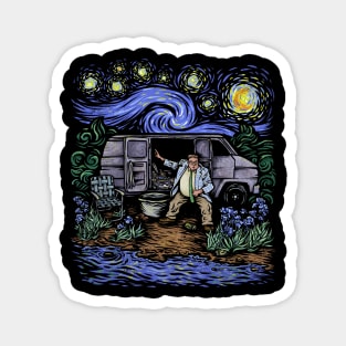 I Live in A Van Gogh- no text version Magnet