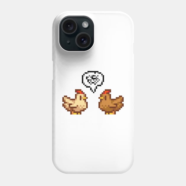 Stardew Valley Unhappy Chickens Phone Case by r9440