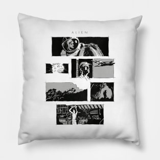 Alien montage Pillow