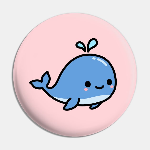 Whale Pin by littlemandyart