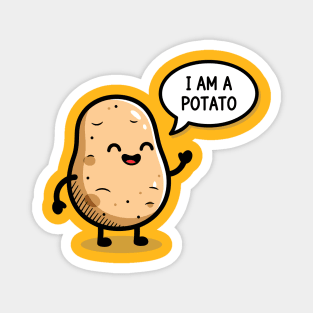 Laughing Potato Meme Magnet