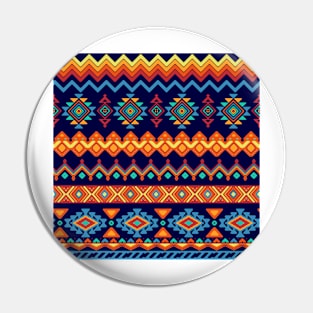 Aztec , Ethnic , Navajo , Southwest , Multicolor Pin