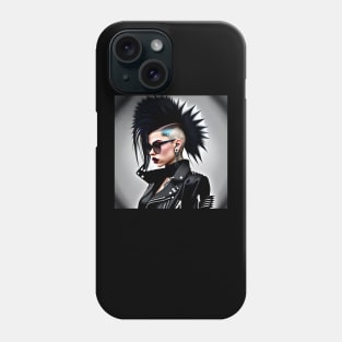 Punk Rock Mohawk Girl Phone Case