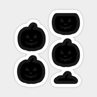 Rotund Jack-O-Lantern Tile (Bright Green) Magnet