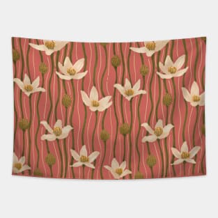 Organic wildflower pattern in pink Tapestry