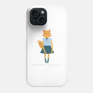 Fox Girl in Dress. If you dream it, you can do it Phone Case