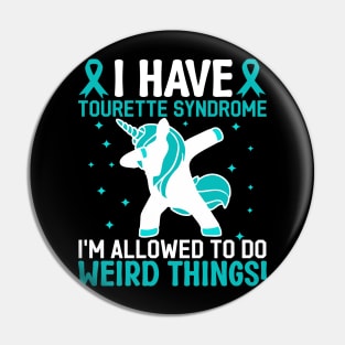 Funny Tourette Syndrome Warrior Tourette Syndrome Awareness Pin