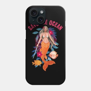 Warrior Mermaid - Save the Ocean Phone Case