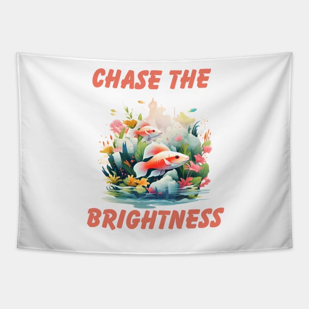 Chase the Brightness Tapestry by NedisDesign