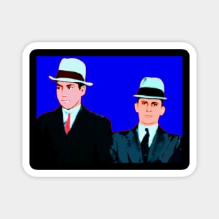 lucky luciano and meyer lansky pop art Magnet