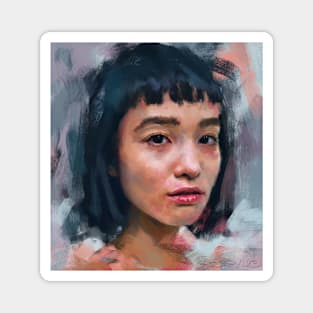 Portrait study Magnet