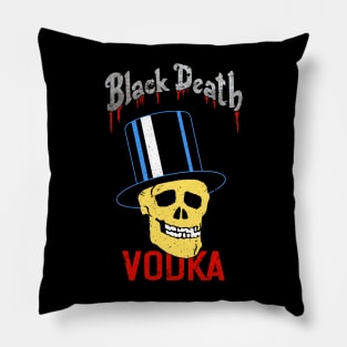 Black Death Vodka (Color) Pillow