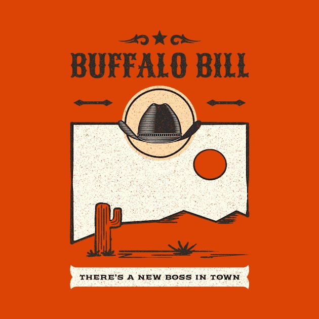 Buffalo Bill Old West Cowboy Poster Artwork by New East 