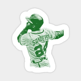 deion sanders ( 40 ) - green solid style Magnet