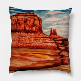 Monument Valley Scenic View Pillow