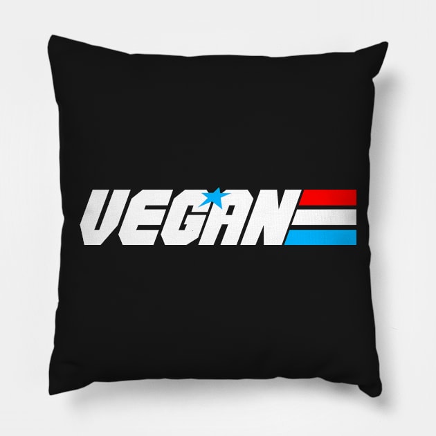 Vegan Warrior Pillow by nerdyveganshop