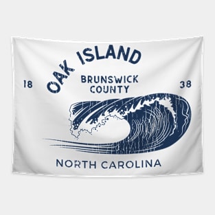 Oak Island, NC Beachgoing Summertime Waves Tapestry