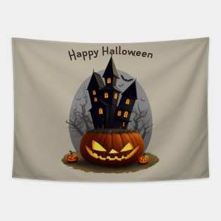 Halloween hunted mansion Tapestry