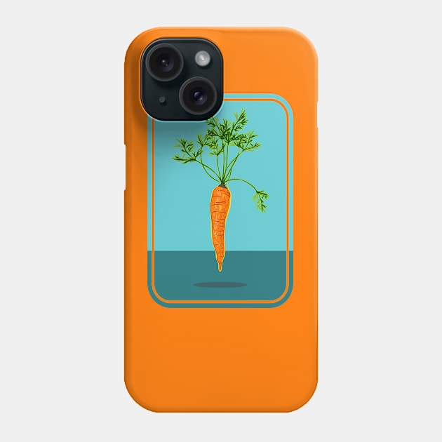 Flying carrot Phone Case by mailboxdisco