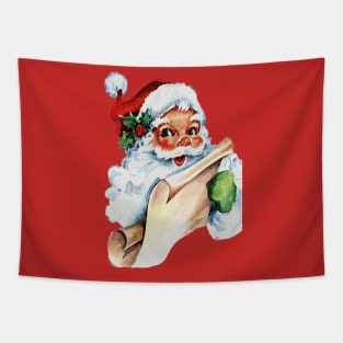 Santa Claus Naughty List Tapestry