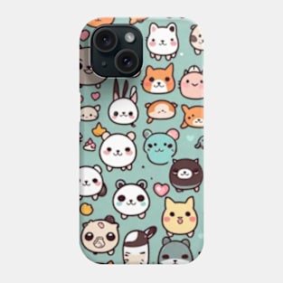 Cute animals cute kittens cute little cats pattern gift idea Phone Case