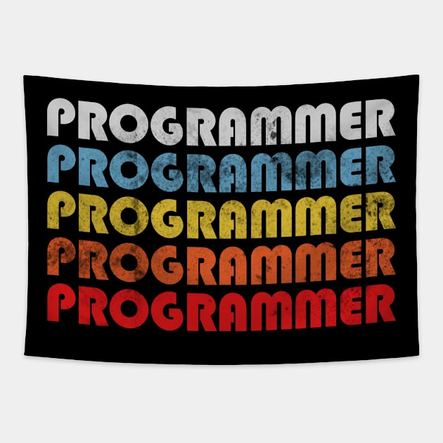 Programmer gift retro design. Perfect present for mom dad friend him or her Tapestry by SerenityByAlex