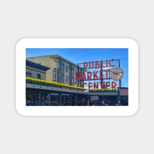 Pike Place Market in Spring Magnet