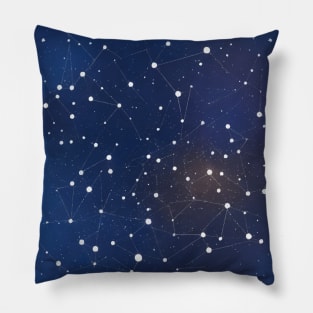 Ethereal Night Sky - Discovering the Beauty of Celestial Mapping Pillow