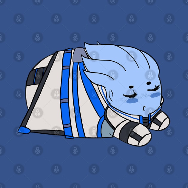 Sleepy Liara by SapphireAngelBunny