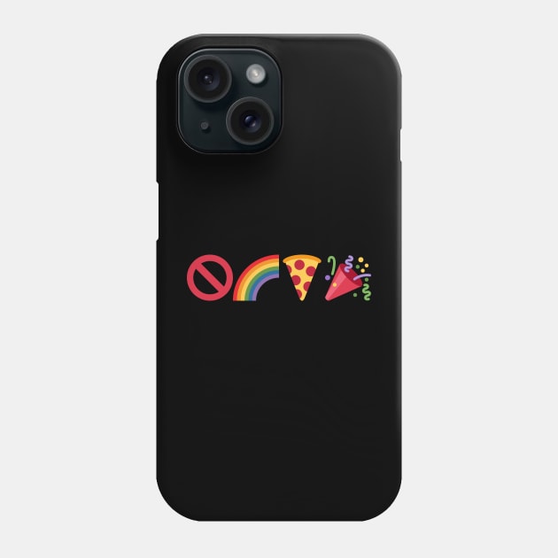 🚫🌈🍕🎉 Phone Case by Hyper Dash