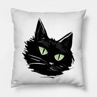 Black Cat Pillow