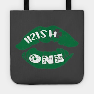 irish one st patricks kiss me i'm irish Tote