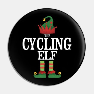 Cycling Elf Matching Family Group Christmas Party Pajamas Pin