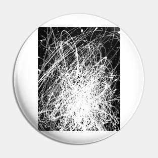 Black and White Drip Painting Pin