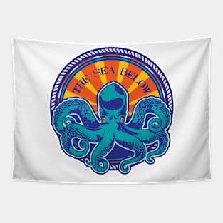 Salty Octopus & The Sea Below Tapestry