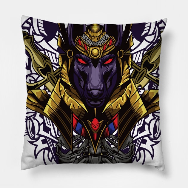 Anubis Pillow by Harrisaputra