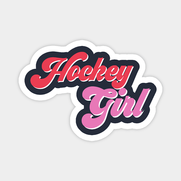 Hockey girl Magnet by Sloop