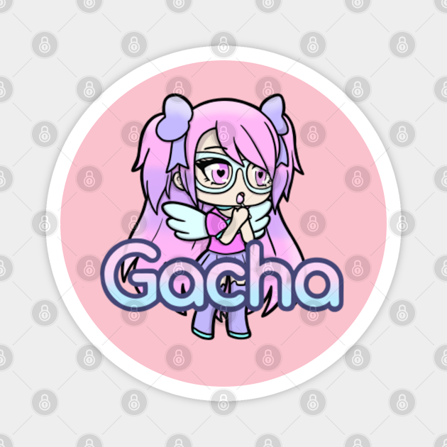 Pink Cute Gacha Girl Gacha Magnet Teepublic