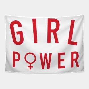 Girl Power Red - Feminist Inspired Apparel Tapestry