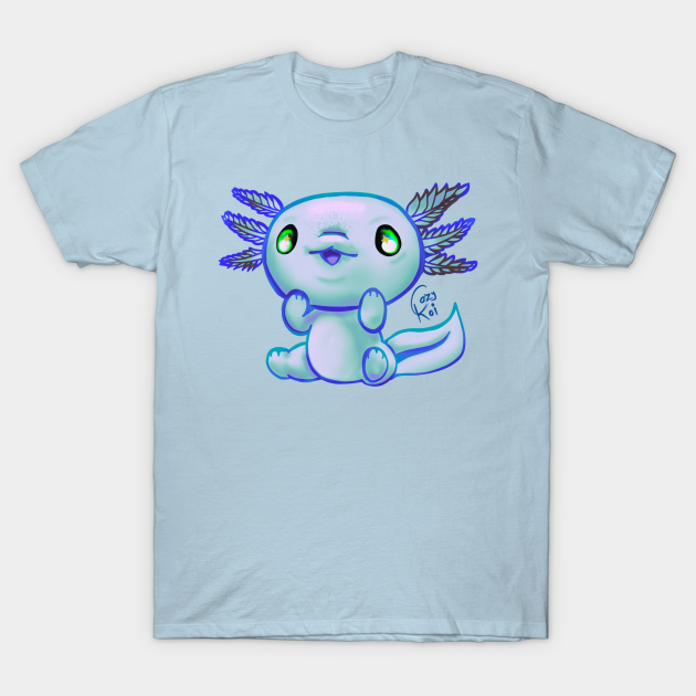 Cutie Axolotl Ocean themed - Axolotl - T-Shirt